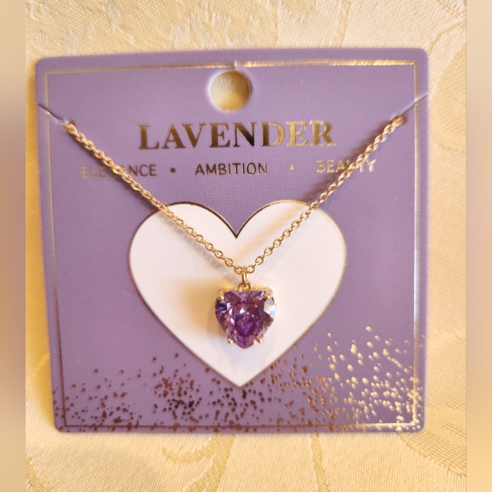 Francesca Set Necklace and Earrings - Lavender NWT